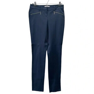 Ricki’s Slim Fit Pants Zip Pocket  Moto Stretch Micro Twill Navy Blue Size 2